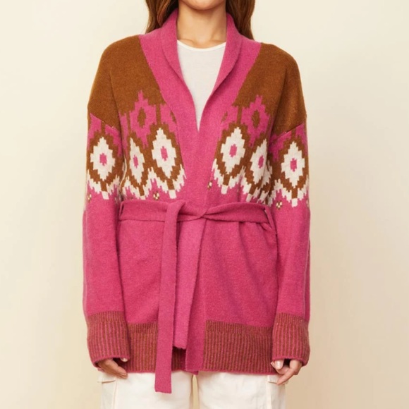 Fair Isle Shawl Cardigan - Picture 1 of 2